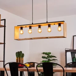 Luminaires Scandinaves-hofstein Suspension Kabimoi Noir, 5 lumières