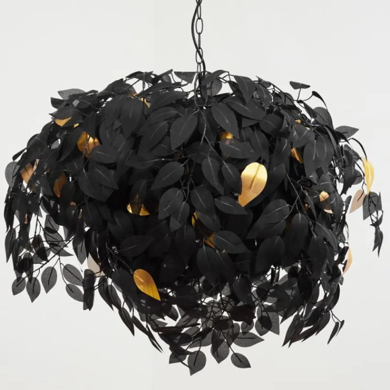 Lampes Dorées-hofstein Suspension Kallax Noir, 4 lumières