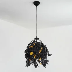 Lampes Dorées-hofstein Suspension Kallax Noir, 1 lumière
