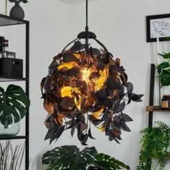 Lampes Dorées-hofstein Suspension Kallax Noir, 1 lumière