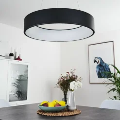 hofstein Suspension Kampala LED Noir, 1 lumière* Éclairage Led