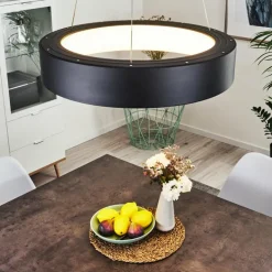 hofstein Suspension Kampala LED Noir, 1 lumière* Éclairage Led