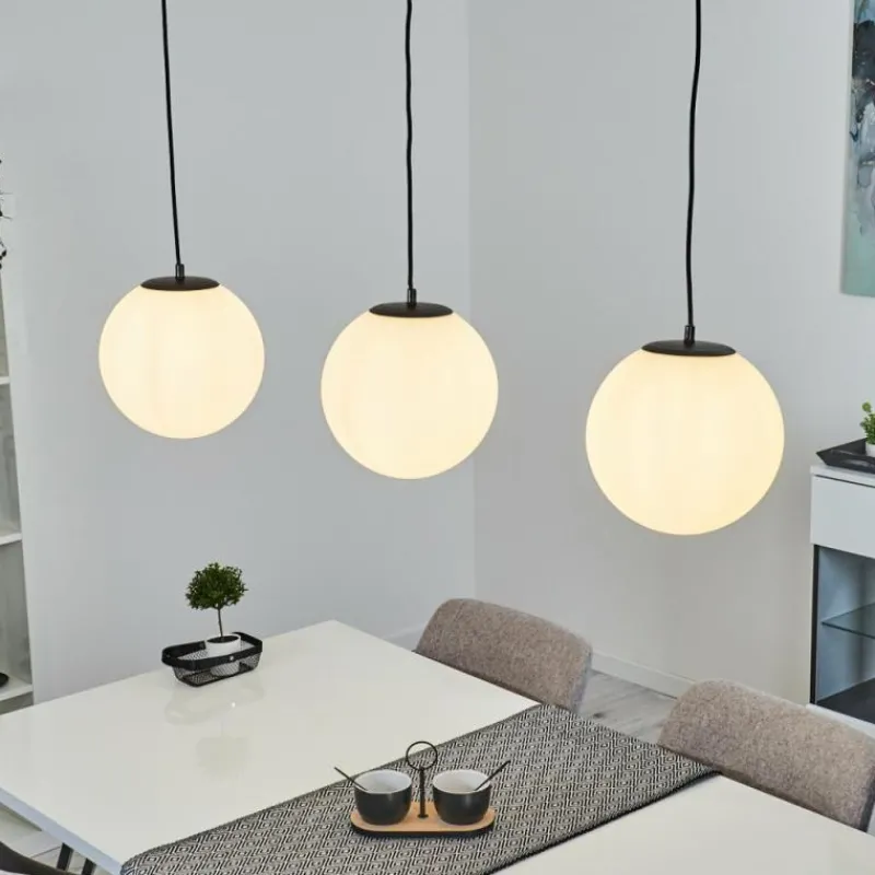 hofstein Suspension Karhia Noir, 3 lumières