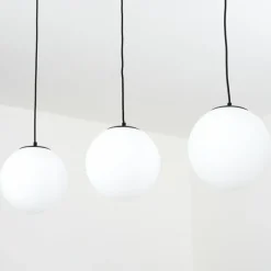 hofstein Suspension Karhia Noir, 3 lumières