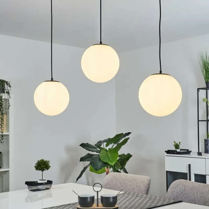 hofstein Suspension Karhia Noir, 3 lumières