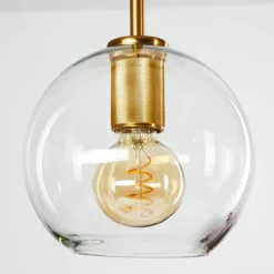 hofstein Suspension Karo Laiton, Noir, 5 lumières