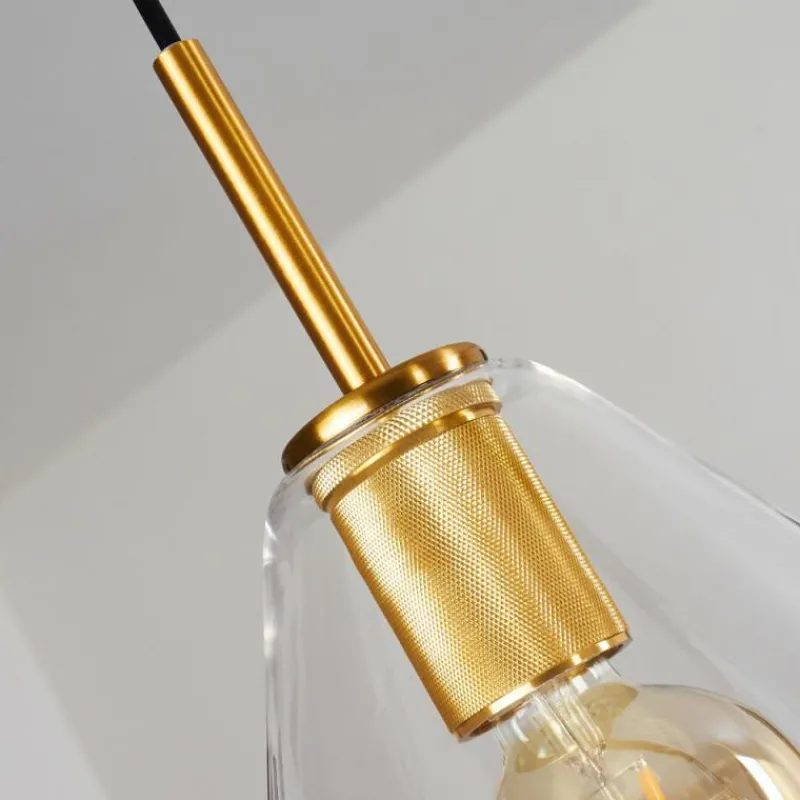 hofstein Suspension Karo Laiton, Noir, 5 lumières