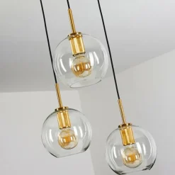 hofstein Suspension Karo Laiton, Noir, 3 lumières