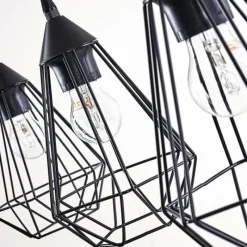 Lampes Vintages & Rétros-hofstein Suspension Kavvi Noir, 3 lumières