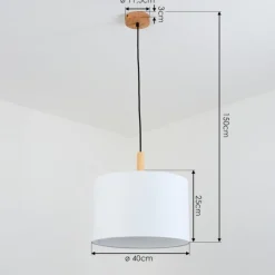 Lampes En Tissu-hofstein Suspension Kelapa Écru, 1 lumière