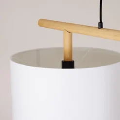 Lampes En Tissu-hofstein Suspension Kelapa Écru, 2 lumières