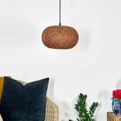 Lampe Turque-hofstein Suspension Kemer Rouille, 1 lumière