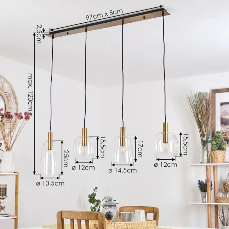 hofstein Suspension Kenong Laiton, 4 lumières