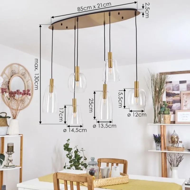 hofstein Suspension Kenong Laiton, 6 lumières