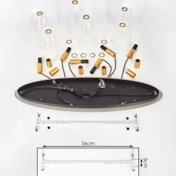 hofstein Suspension Kenong Laiton, 6 lumières