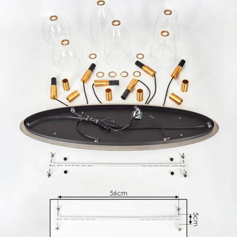 hofstein Suspension Kenong Laiton, 6 lumières