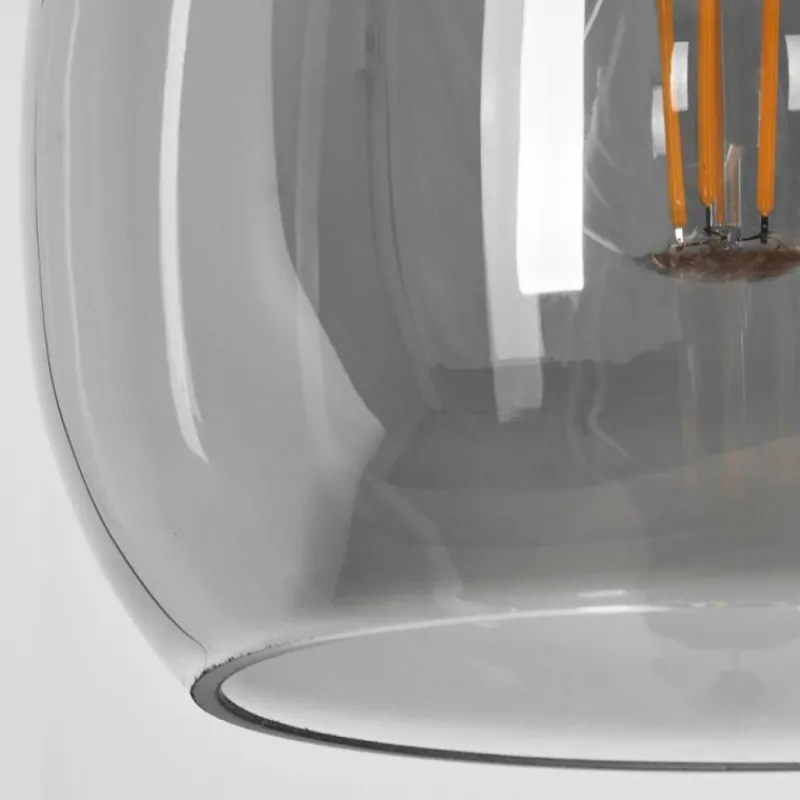 Suspension Verre Fumé-hofstein Suspension Kenong Noir, 1 lumière