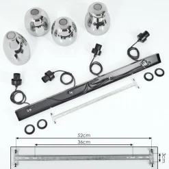 Suspension Verre Fumé-hofstein Suspension Kenong Noir, 4 lumières