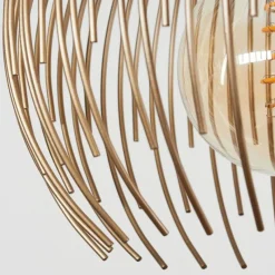 Lampes Dorées-hofstein Suspension Keryvaland Noir, 3 lumières