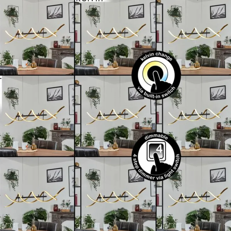 hofstein Suspension Khovet LED Noir, 1 lumière