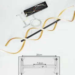 hofstein Suspension Khovet LED Noir, 1 lumière