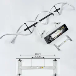 hofstein Suspension Khovet LED Noir, 1 lumière