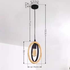 Luminaires Scandinaves-hofstein Suspension Kintore Noir, 1 lumière