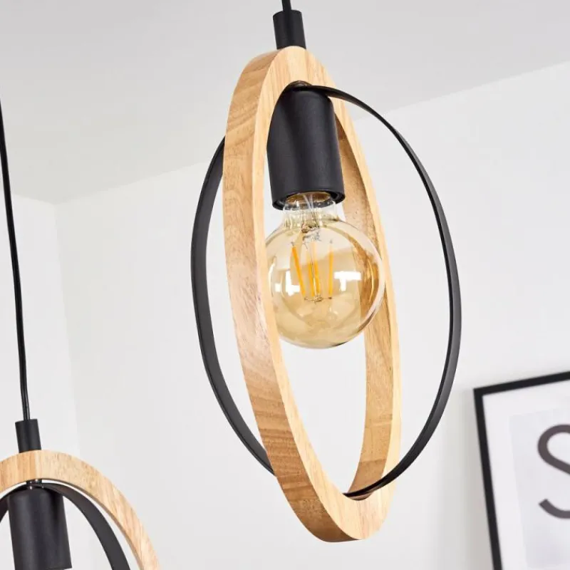 Luminaires Scandinaves-hofstein Suspension Kintore Noir, 3 lumières