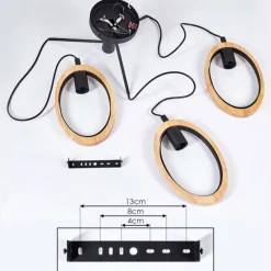 Luminaires Scandinaves-hofstein Suspension Kintore Noir, 3 lumières