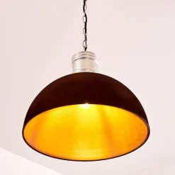 Lampes Industrielles-hofstein Suspension Kinzua Rouille, Argenté, 1 lumière