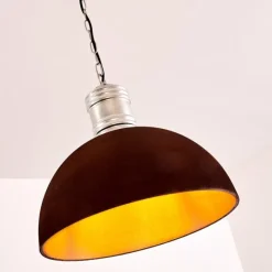 Lampes Industrielles-hofstein Suspension Kinzua Rouille, Argenté, 1 lumière