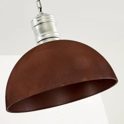 Lampes Industrielles-hofstein Suspension Kinzua Rouille, Argenté, 1 lumière