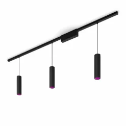 Luminaires Philips Suspension Kit de base x 3 Philips Hue Perifo LED Noir, 3 lumières, Changeur de couleurs