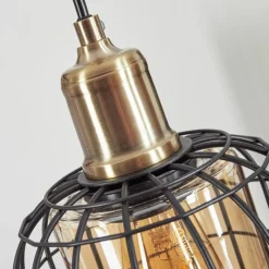 hofstein Suspension Kiubneko Noir, 1 lumière