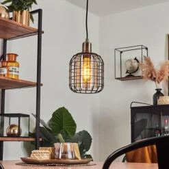 hofstein Suspension Kiubneko Noir, 1 lumière