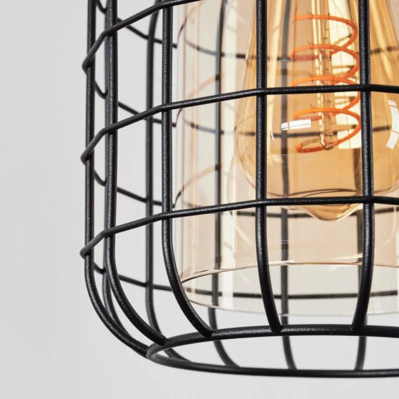 hofstein Suspension Kiubneko Noir, 4 lumières