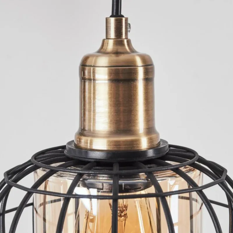 hofstein Suspension Kiubneko Noir, 4 lumières