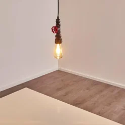 Lampes Vintages & Rétros-hofstein Suspension Kolyma Rouille, Noir, 1 lumière