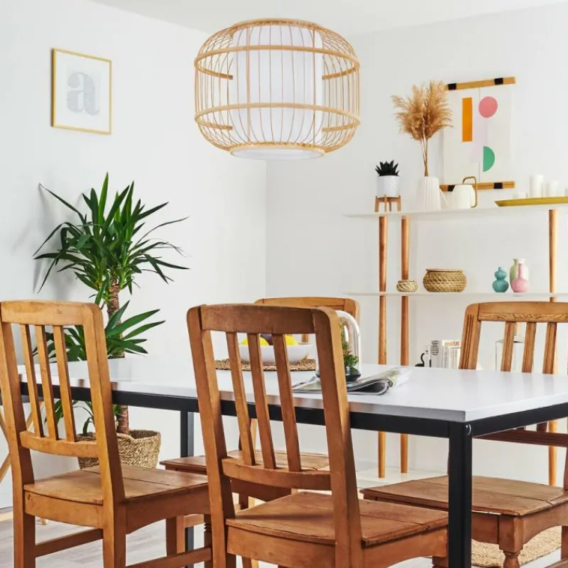 Lampes En Tissu-hofstein Suspension Kondoz Blanc, 1 lumière