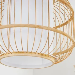 Lampes En Tissu-hofstein Suspension Kondoz Blanc, 1 lumière