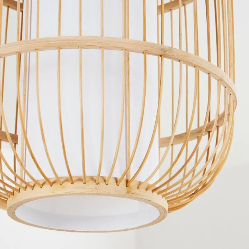 Lampes En Tissu-hofstein Suspension Kondoz Blanc, 1 lumière