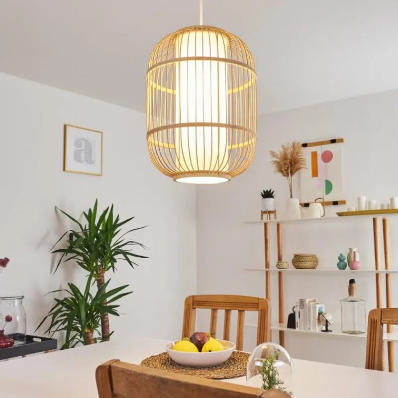 Lampes En Tissu-hofstein Suspension Kondoz Blanc, 1 lumière