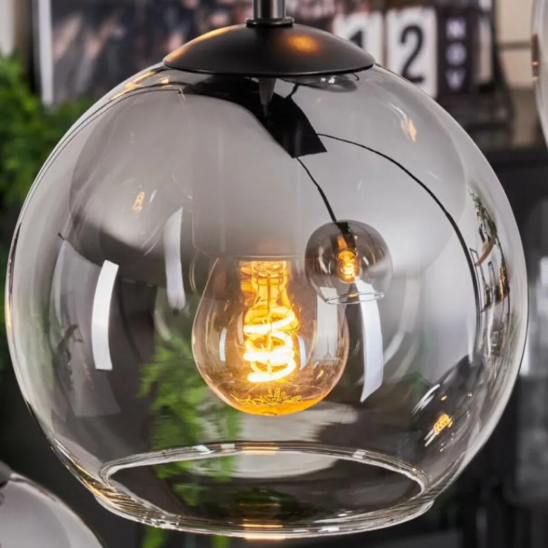 hofstein Suspension Koyoto Clair, Fumé, 8 lumières