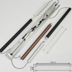 hofstein Suspension Krachang LED Aluminium, 1 lumière