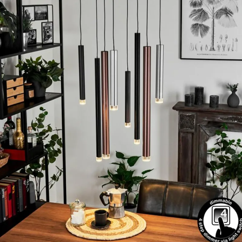 hofstein Suspension Krachang LED Aluminium, 1 lumière