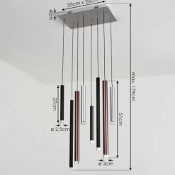 hofstein Suspension Krachang LED Aluminium, 1 lumière