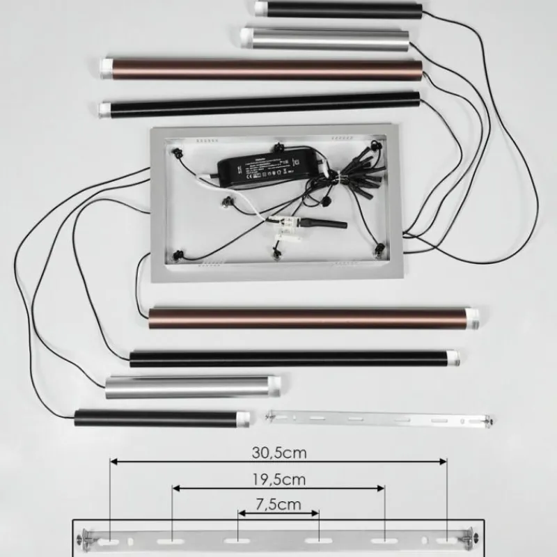 hofstein Suspension Krachang LED Aluminium, 1 lumière