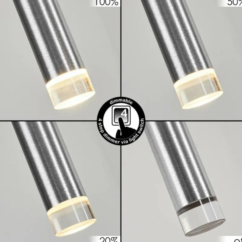 hofstein Suspension Krachang LED Aluminium, 1 lumière