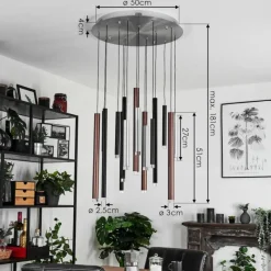 hofstein Suspension Krachang LED Aluminium, 1 lumière