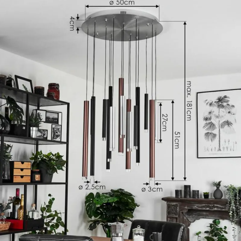 hofstein Suspension Krachang LED Aluminium, 1 lumière